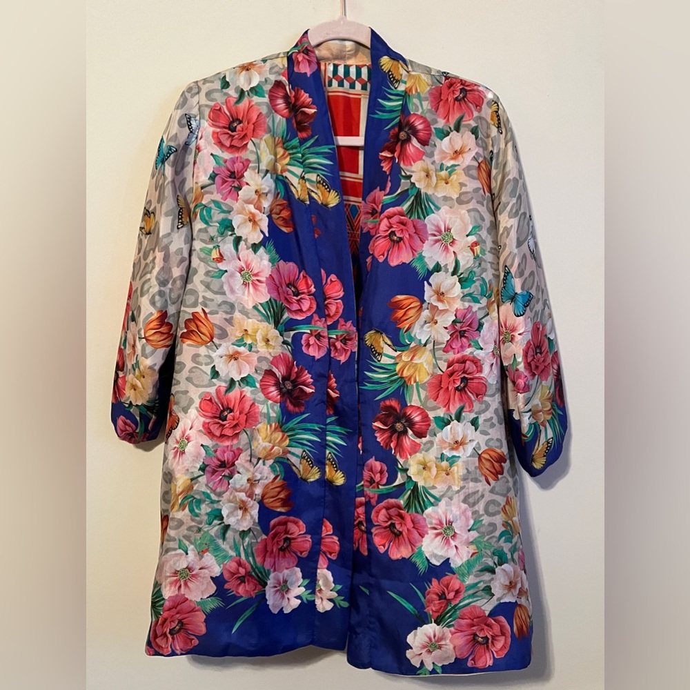 NWT Johnny Was Ridge Gianni Silk Kimono (reversible) size Small - Picture 4 of 10
